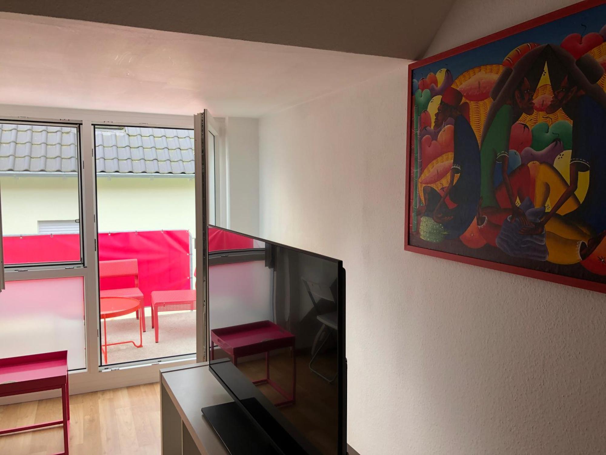 Studio Ochsenfurt Mit Sonnigem Balkon Luaran gambar